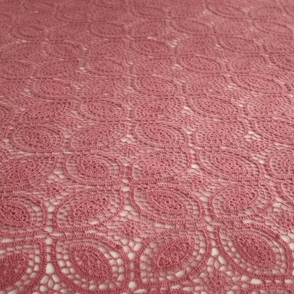 Other - Crochet Bedspread Dark Rose 100% Cotton Flawless Size 83" x 66"